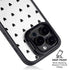 White and Black Hearts iPhone 14 Pro Kickstand Case